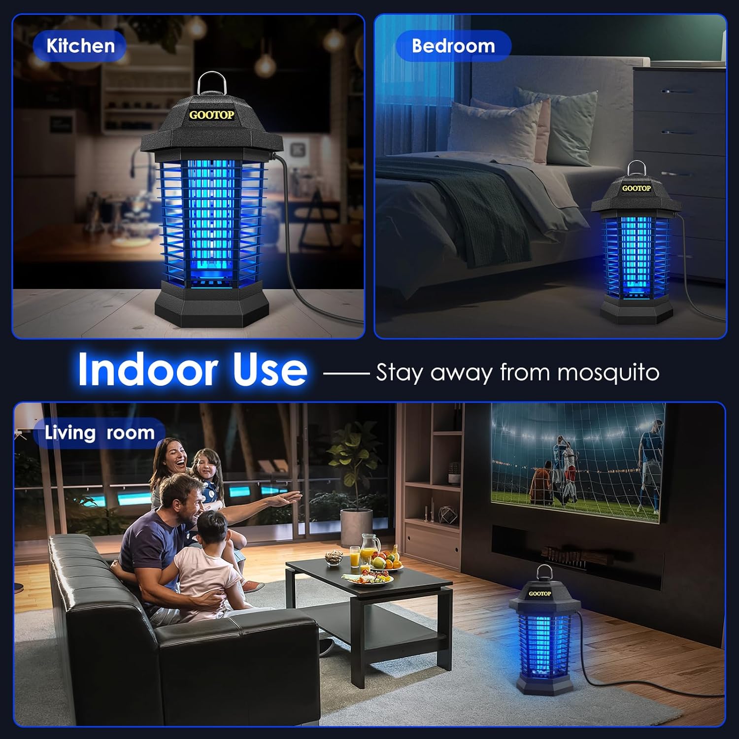 Electric Bug Zapper – Indoor & Outdoor Insect Killer with 15W UV Bulb - Image 6